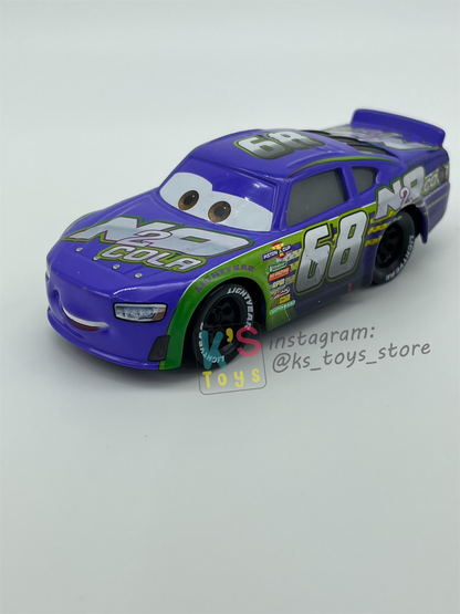 PRE-OWNED / LOOSE DISNEY PIXAR CARS - #68 NO 2 COLA PARKER BRAKESTON CARS 3 - EXCELLENT CONDITION