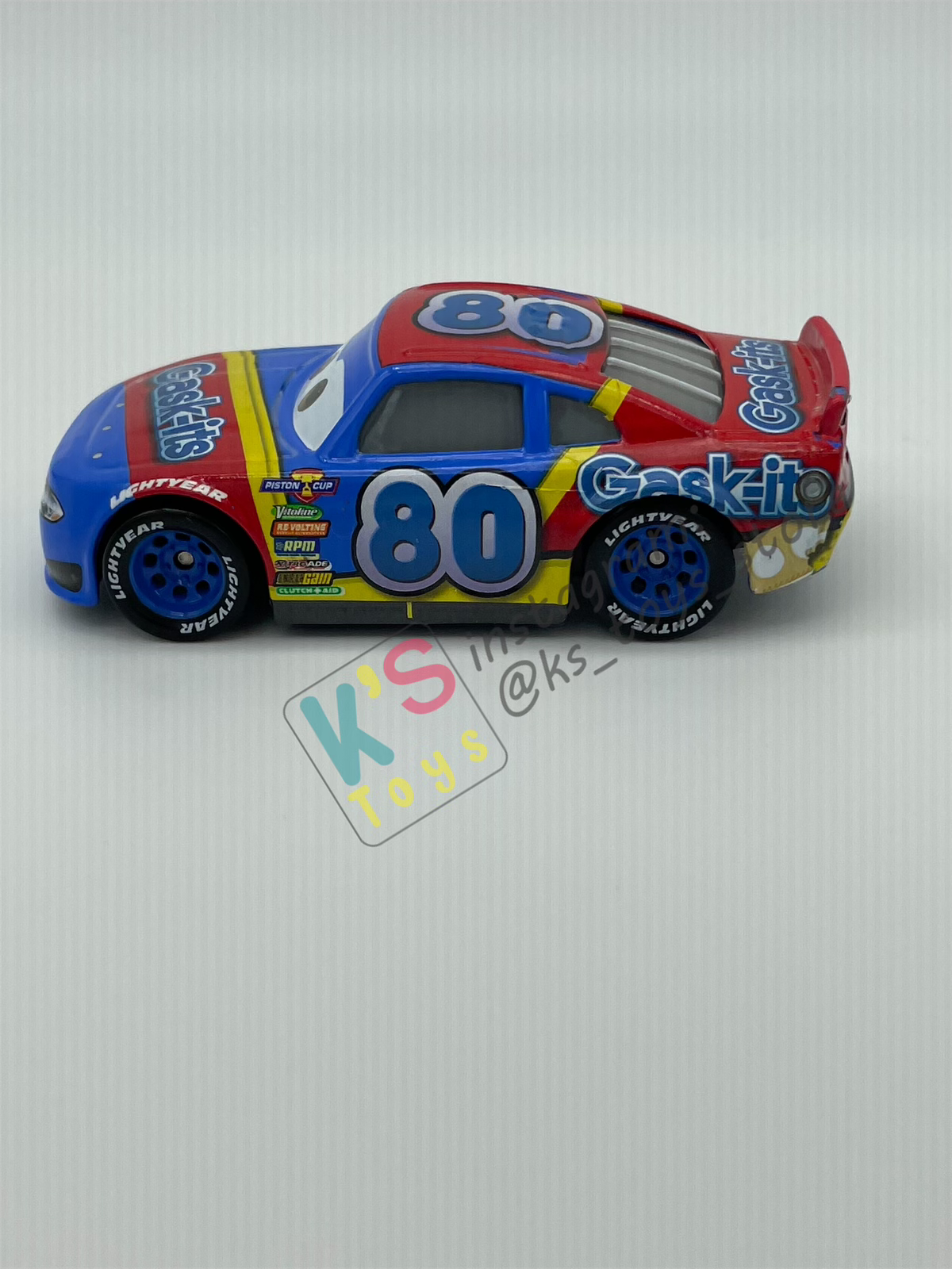 PRE-OWNED / LOOSE DISNEY PIXAR CARS - Rex Revler #80 Gask-its