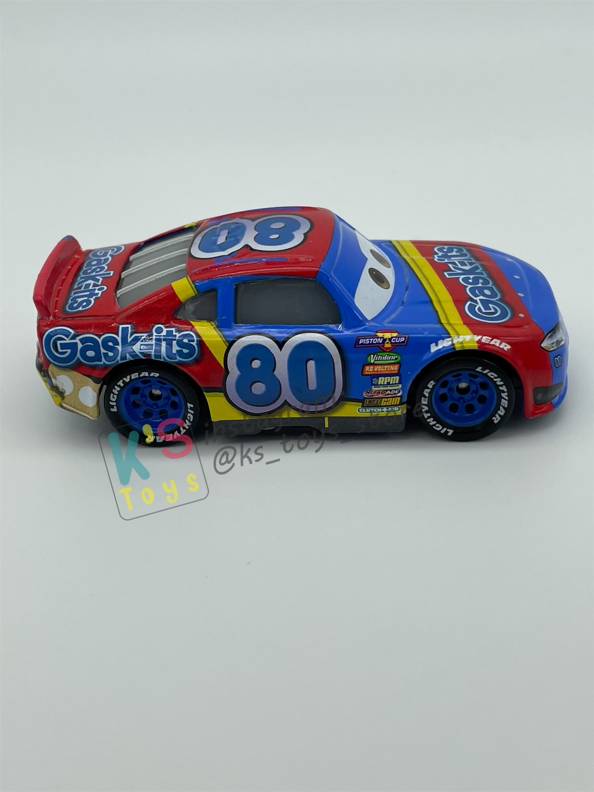 PRE-OWNED / LOOSE DISNEY PIXAR CARS - Rex Revler #80 Gask-its