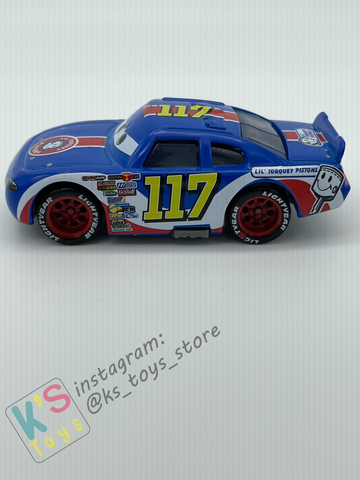 PRE-OWNED / LOOSE DISNEY PIXAR CARS - Ralph Carlow #117 Lil’s Torquey Pistons Radiator Springs - EXCELLENT CONDITION