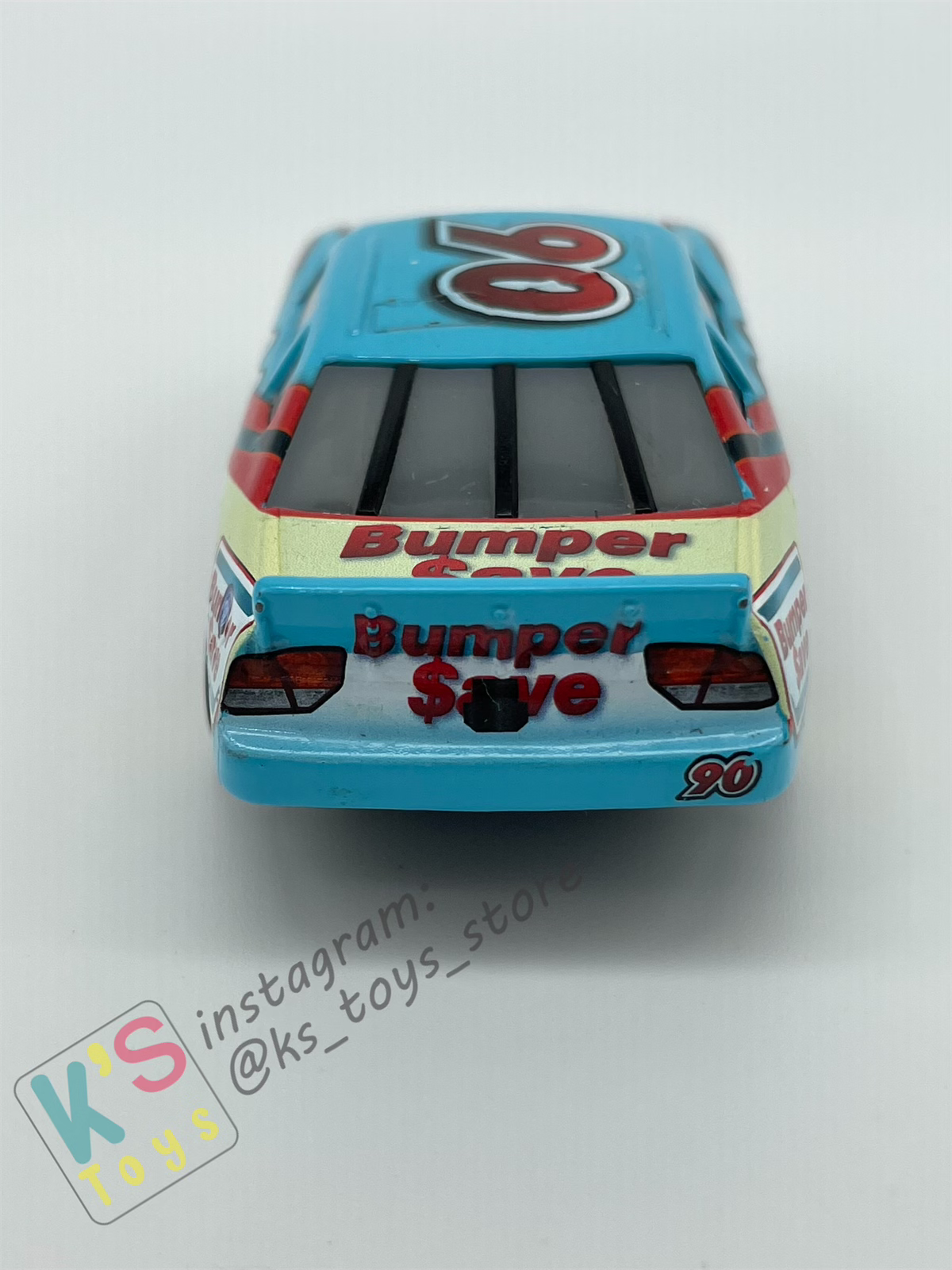 PRE-OWNED / LOOSE DISNEY PIXAR CARS - Bumper Save #90 Ponchy Wipeout Cars 3 - Excellent Condition