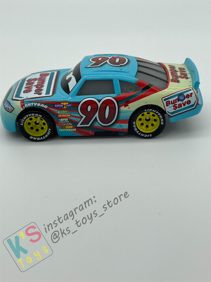 PRE-OWNED / LOOSE DISNEY PIXAR CARS - Bumper Save #90 Ponchy Wipeout Cars 3 - Excellent Condition