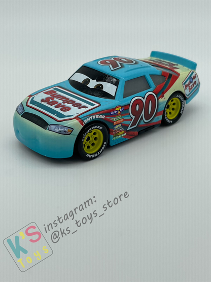 PRE-OWNED / LOOSE DISNEY PIXAR CARS - Bumper Save #90 Ponchy Wipeout Cars 3 - Excellent Condition