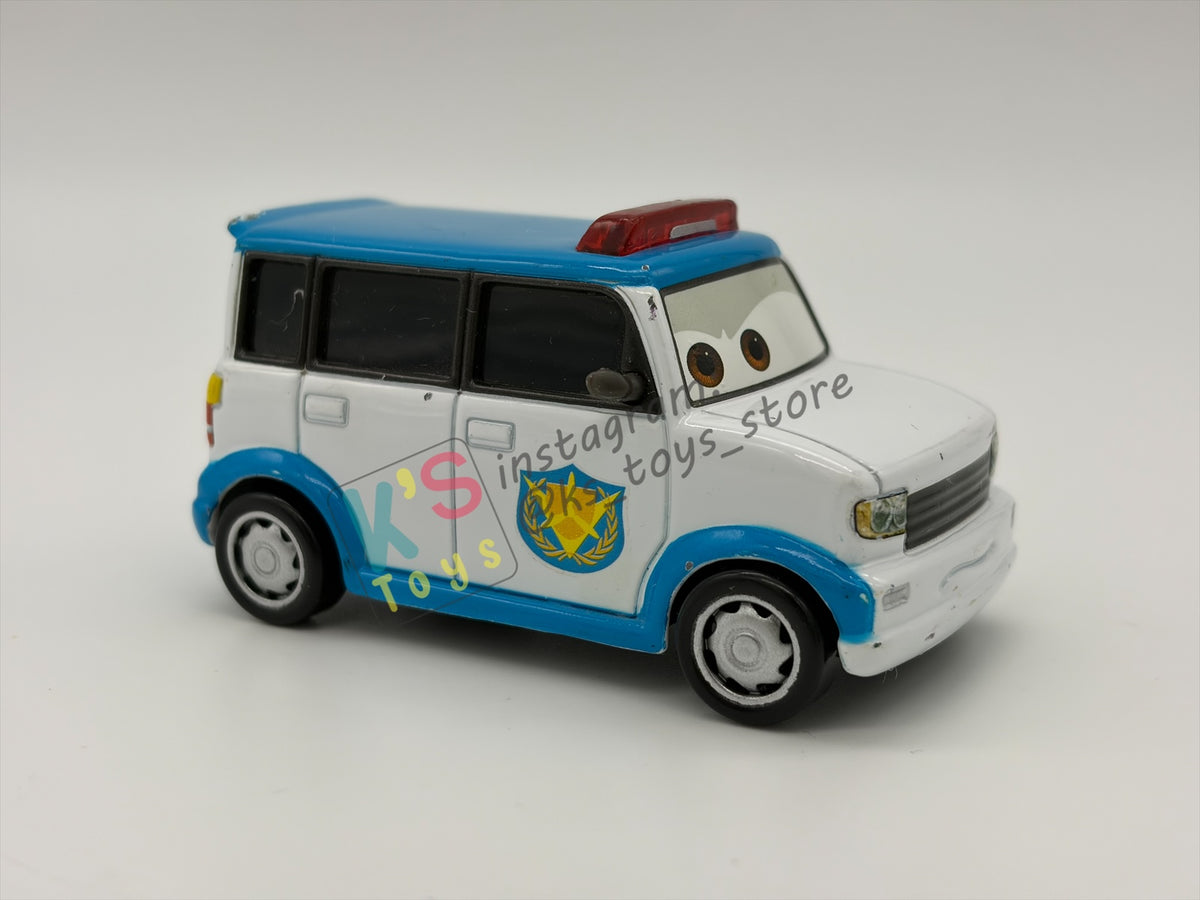 PRE-OWNED / LOOSE DISNEY PIXAR CARS - "OFFICER MURAKAMI" CARS 2 SERIES - PLAYED CONDITION - READ DESCRIPTION!!!!!!!!!!
