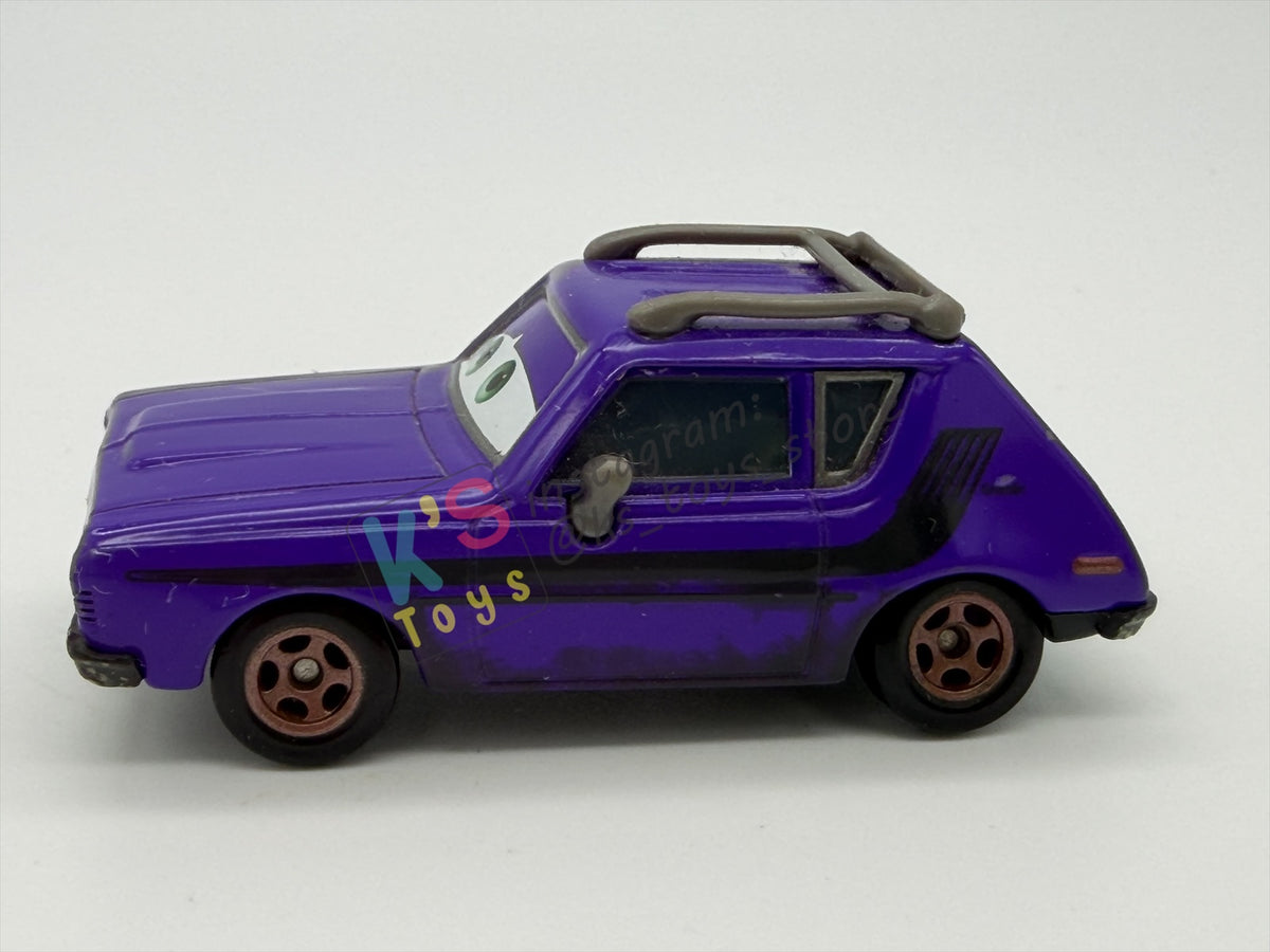 PRE-OWNED / LOOSE DISNEY PIXAR CARS - "DON CRUMLIN (GREEN EYES)" CARS 2 SERIES - GOOD CONDITION - READ DESCRIPTION!!!!!!!!!!