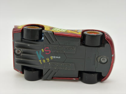 PRE-OWNED / LOOSE DISNEY PIXAR CARS BY MATTEL - "NEON METALLIC DECO LIGHNTING MCQUEEN" - NEON RACERS SERIES - PLAYED WITH GOOD CONDITION - READ DESCRIPTION!!!!!!!!!!!