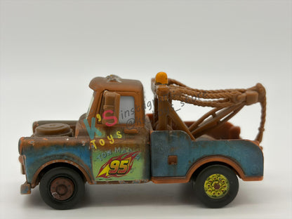 PRE-OWNED / LOOSE DISNEY PIXAR CARS BY MATTEL - "RACE TEAM MATER" - CARS 2 SERIES - GOOD CONDITION - READ DESCRIPTION!!!!!!!!!!!