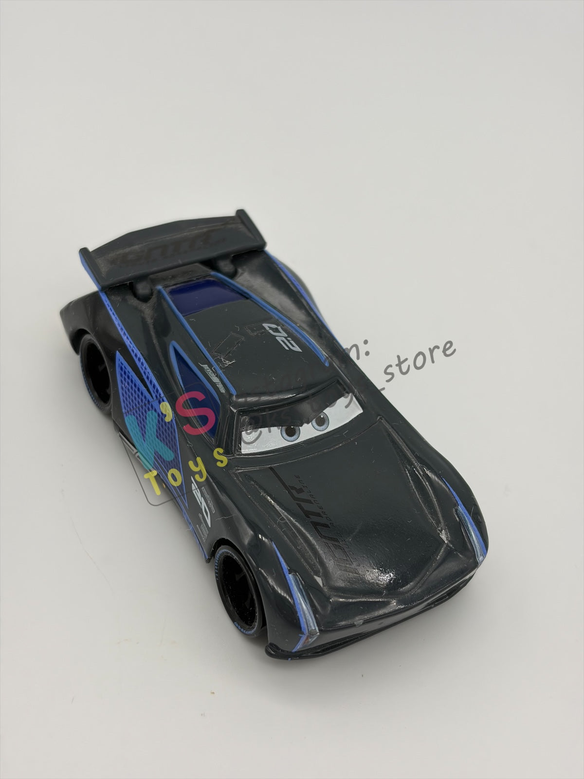 PRE-OWNED / LOOSE DISNEY PIXAR CARS BY MATTEL, "JACKSON STORM" - CARS 3 NEXT GEN SERIES - GOOD CONDITION - READ DESCRIPTION!!!!!!!!!!!