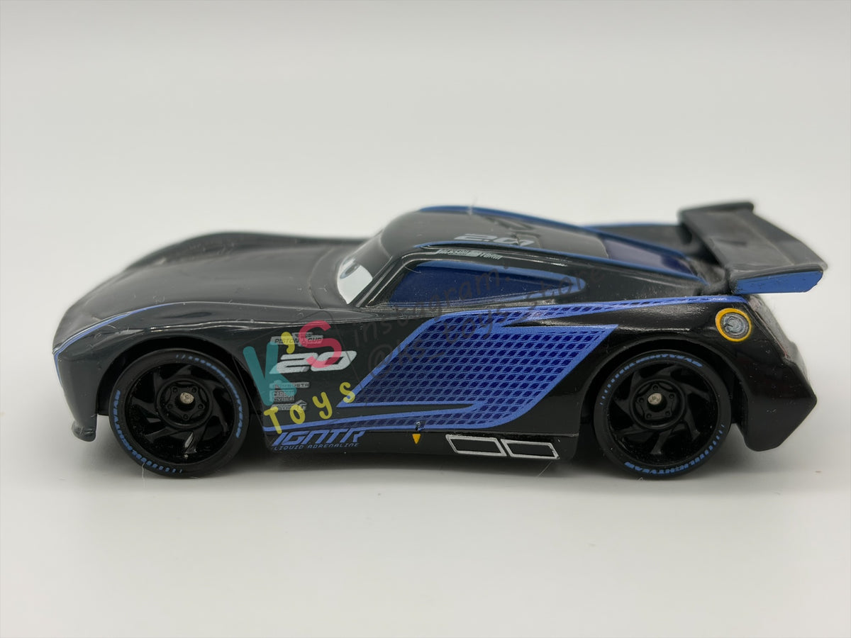 PRE-OWNED / LOOSE DISNEY PIXAR CARS BY MATTEL, "JACKSON STORM" - CARS 3 NEXT GEN SERIES - GOOD CONDITION - READ DESCRIPTION!!!!!!!!!!!