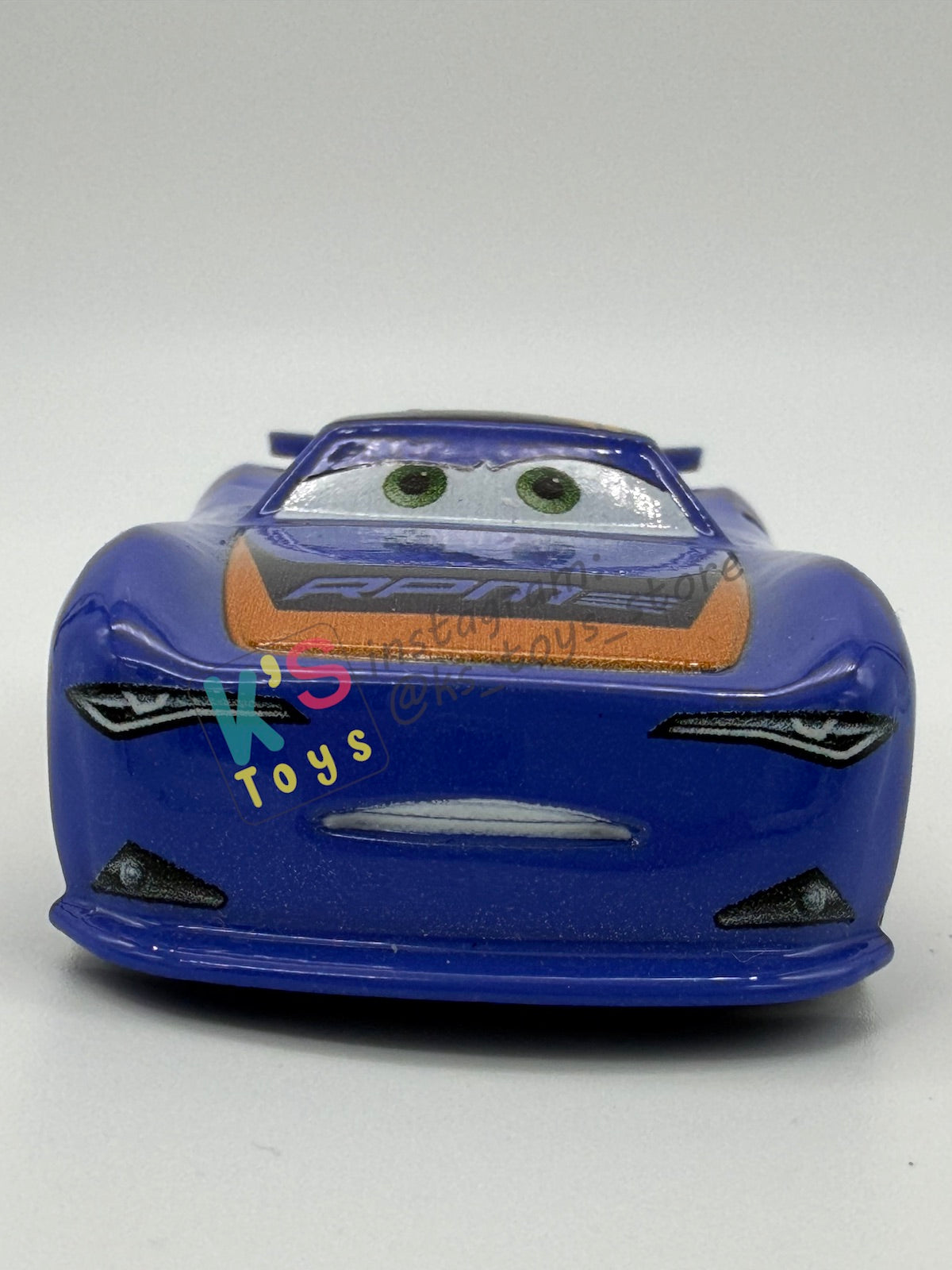 PRE-OWNED / LOOSE DISNEY PIXAR CARS 1:55 BY MATTEL - "BARRY DEPEDAL" CARS 3 NEXT GEN - NEAR MINT CONDITION