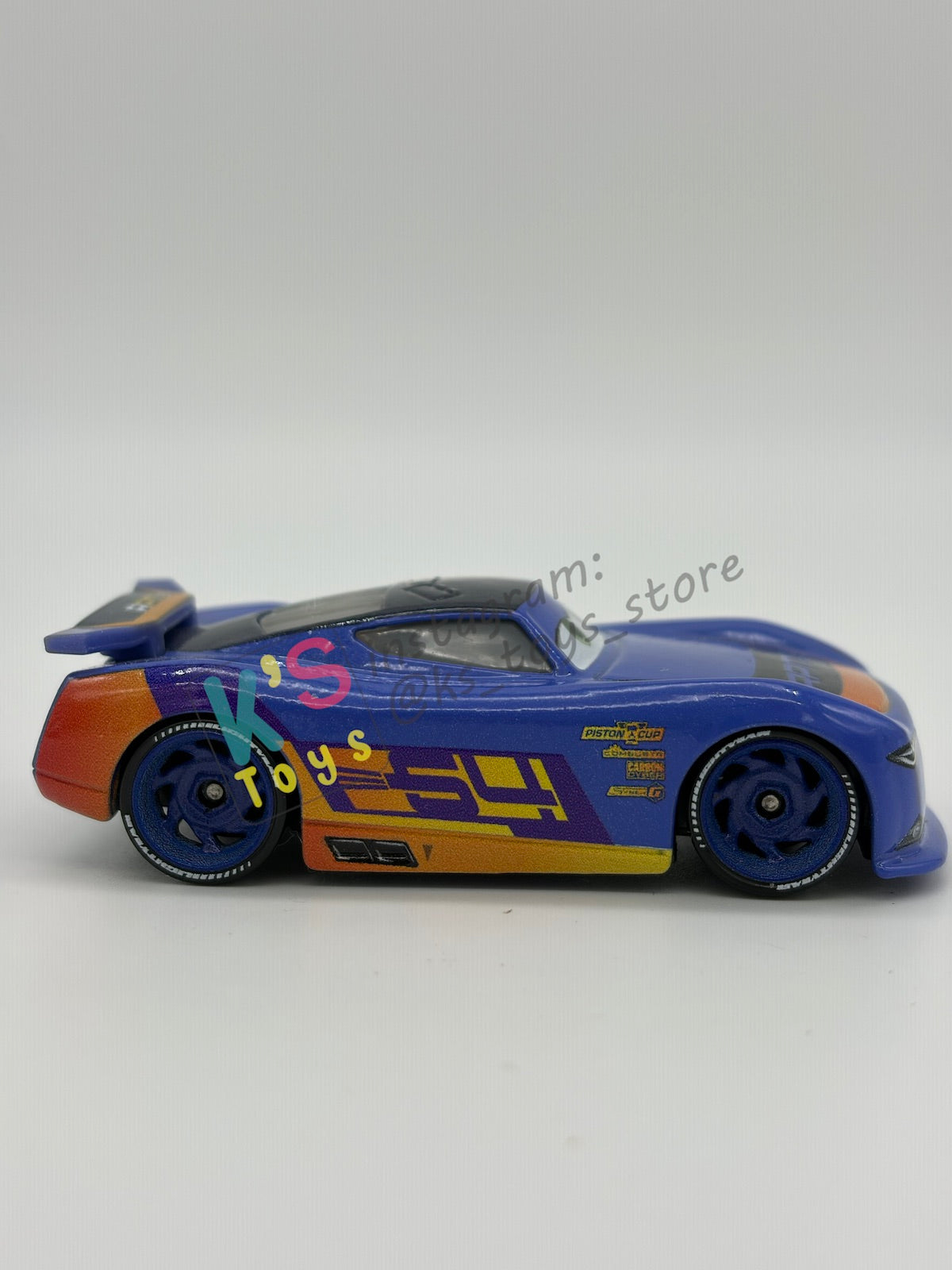 PRE-OWNED / LOOSE DISNEY PIXAR CARS 1:55 BY MATTEL - "BARRY DEPEDAL" CARS 3 NEXT GEN - NEAR MINT CONDITION