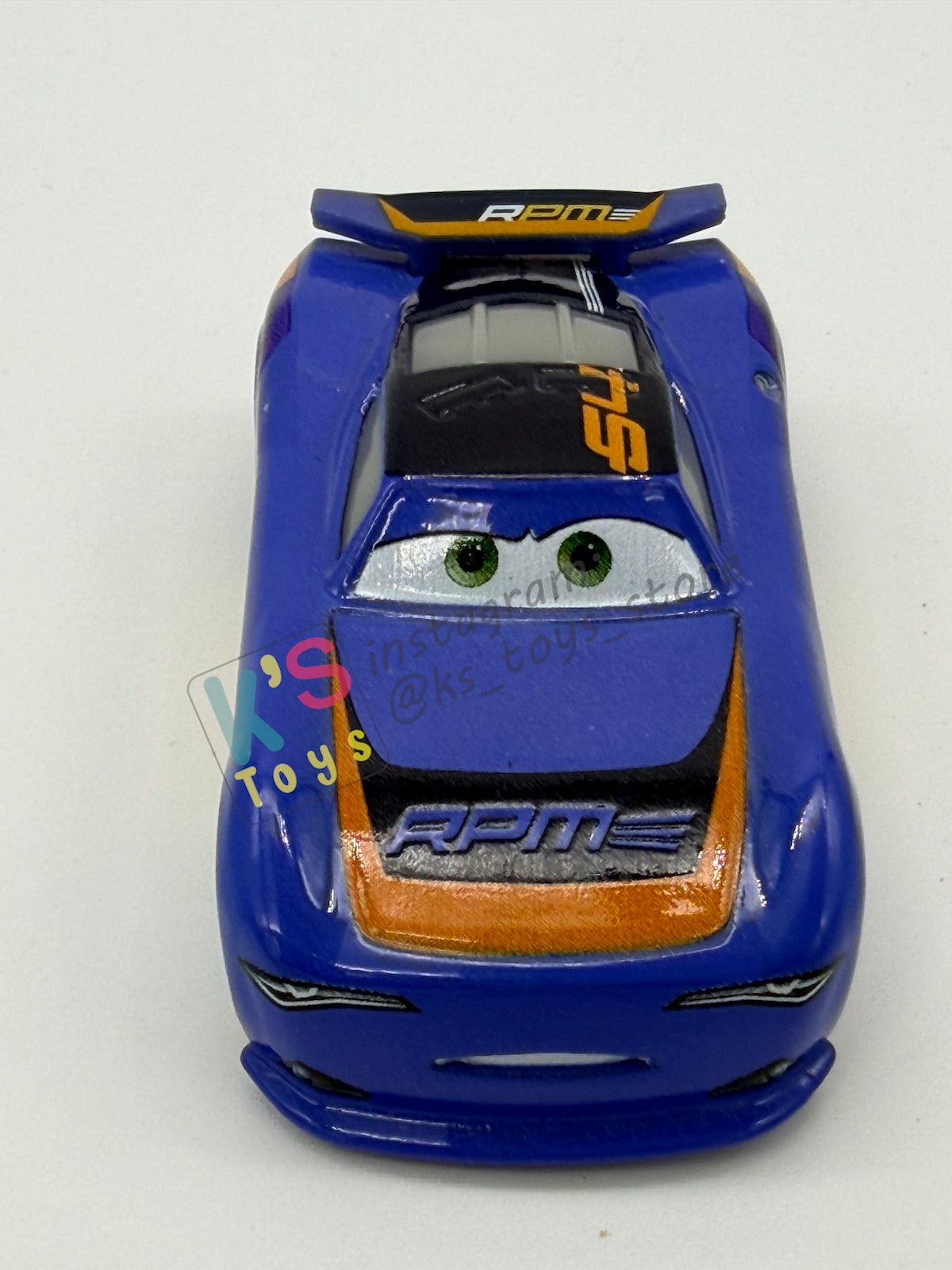 PRE-OWNED / LOOSE DISNEY PIXAR CARS 1:55 BY MATTEL - "BARRY DEPEDAL" CARS 3 NEXT GEN - NEAR MINT CONDITION