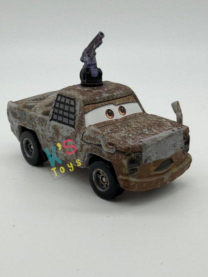 PRE-OWNED / LOOSE DISNEY PIXAR CARS 1:55 BY MATTEL - "JUSTIN ROADRITTER" CARS ON THE ROAD SERIES - NEAR MINT CONDITION