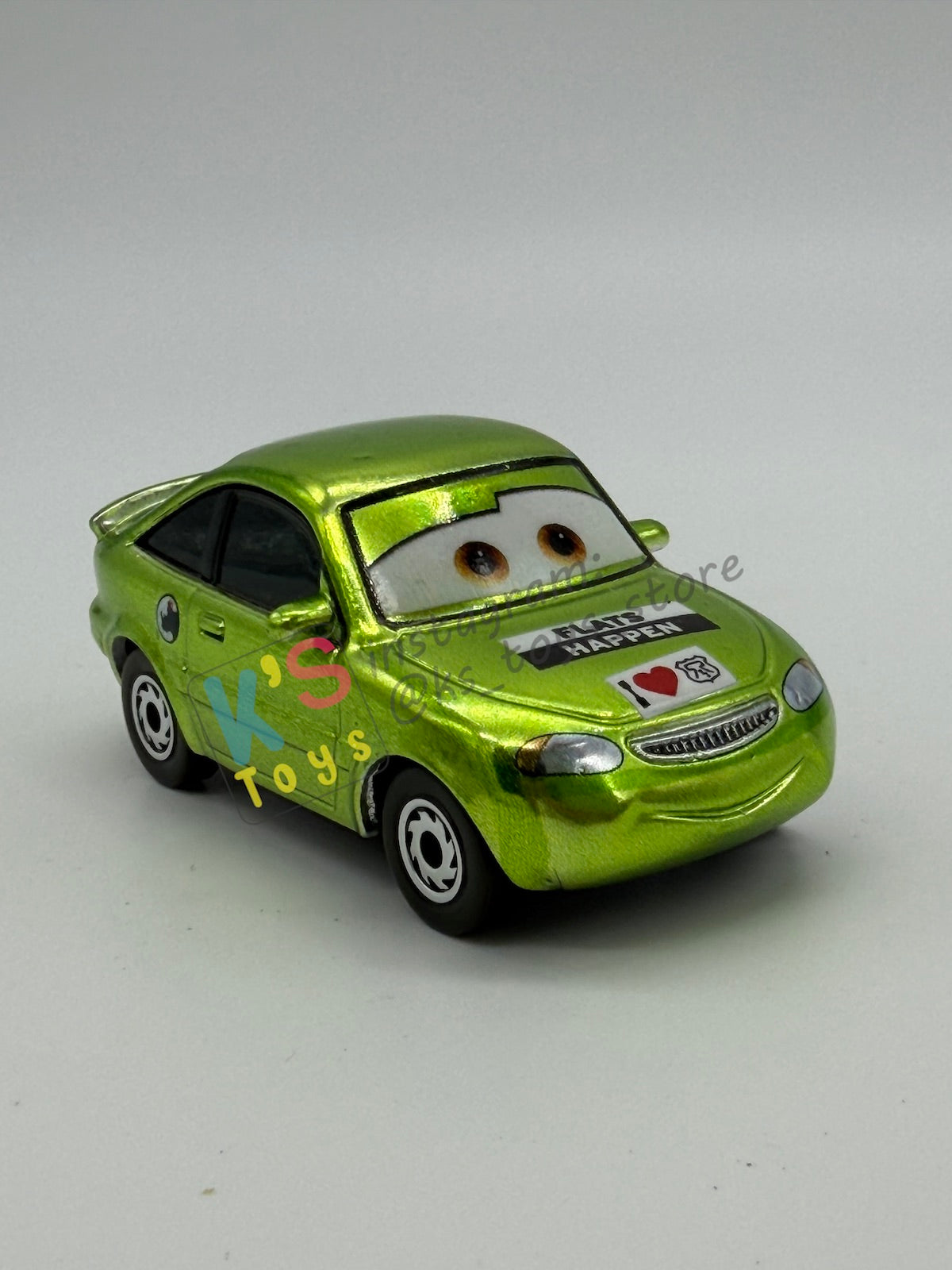 PRE-OWNED / LOOSE DISNEY PIXAR CARS 1:55 BY MATTEL - "METALLIC NICK STICKERS" CARS SCAVENGER HUNT SERIES - NEAR MINT CONDITION