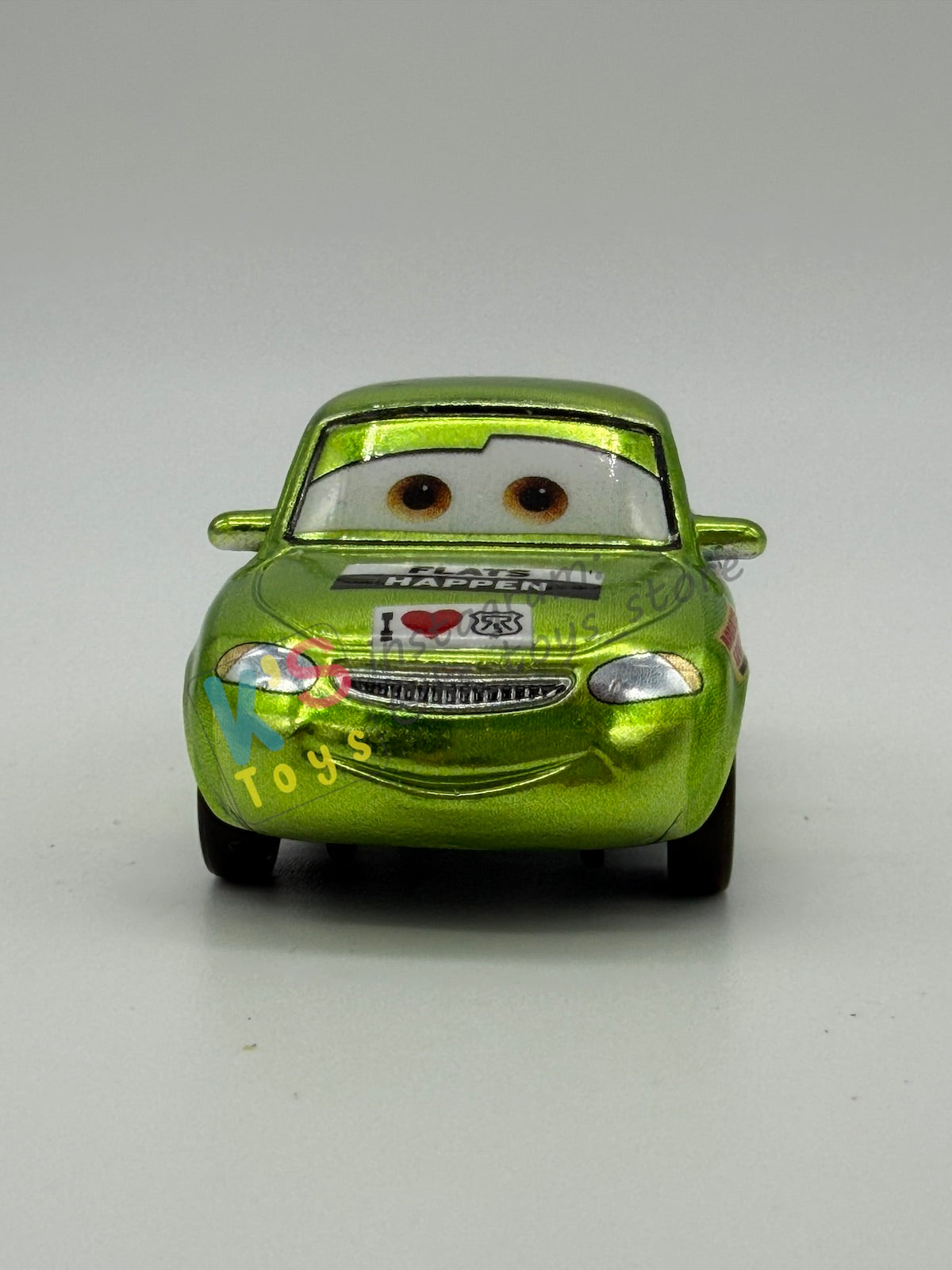 PRE-OWNED / LOOSE DISNEY PIXAR CARS 1:55 BY MATTEL - "METALLIC NICK STICKERS" CARS SCAVENGER HUNT SERIES - NEAR MINT CONDITION