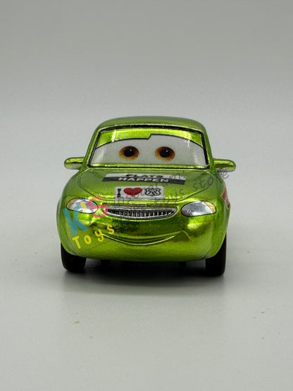 PRE-OWNED / LOOSE DISNEY PIXAR CARS 1:55 BY MATTEL - "METALLIC NICK STICKERS" CARS SCAVENGER HUNT SERIES - NEAR MINT CONDITION