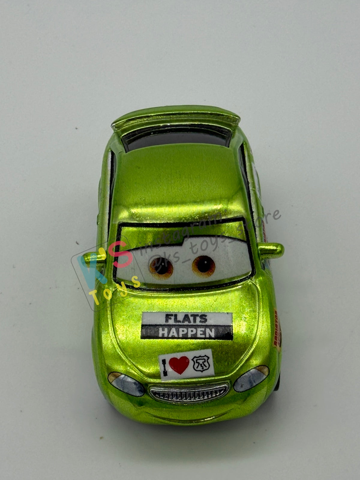 PRE-OWNED / LOOSE DISNEY PIXAR CARS 1:55 BY MATTEL - "METALLIC NICK STICKERS" CARS SCAVENGER HUNT SERIES - NEAR MINT CONDITION