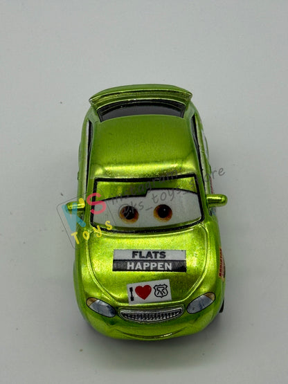 PRE-OWNED / LOOSE DISNEY PIXAR CARS 1:55 BY MATTEL - "METALLIC NICK STICKERS" CARS SCAVENGER HUNT SERIES - NEAR MINT CONDITION