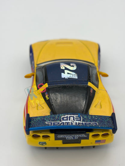 DISNEY STORE OF DISNEY PIXAR CARS 1:43 - CARNIVAL CUP JEFF GORVETTE - CARNIVAL CUP SERIES - PRE-OWNED IN NEAR MINT CONDITION