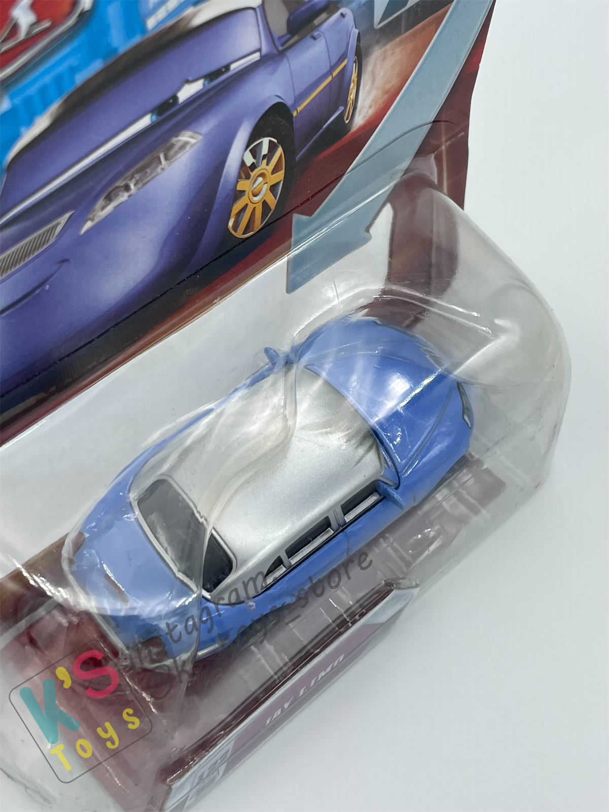 DISNEY PIXAR CARS BY MATTEL, JAY LIMO - LENTICULAR EYES - BNIP