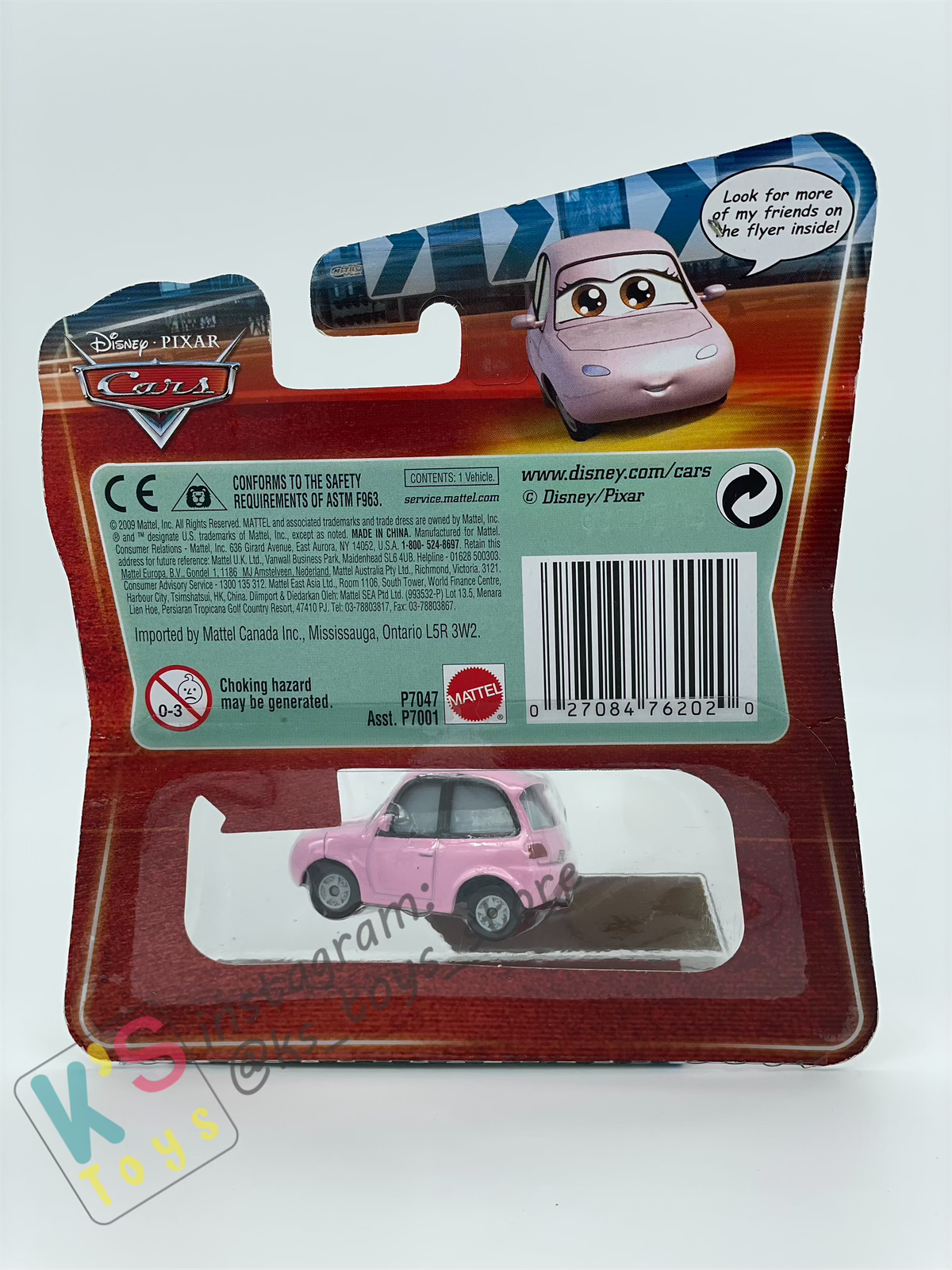 DISNEY PIXAR CARS BY MATTEL, CHUKI - LENTICULAR EYES - BNIP