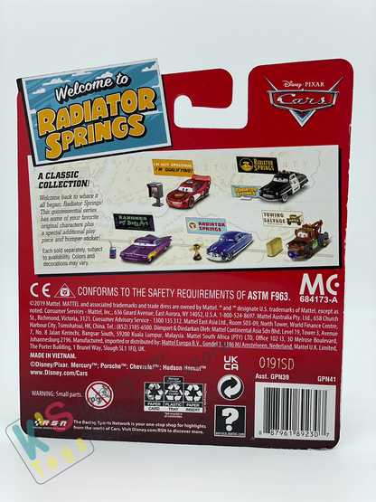 Disney Pixar Cars by MATTEL, SALLY WITH TATTOO - WELCOME TO RADIATOR SPRINGS- BNIP