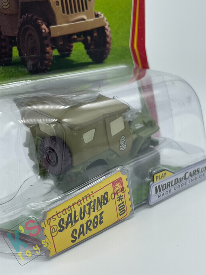 Disney Pixar Cars by MATTEL, SALUTING SARGE - CHASE CASE - BNIP