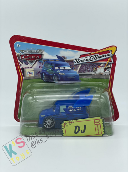 Disney Pixar Cars by MATTEL, DJ - RACE ORAME SHORT CARD - BNIP