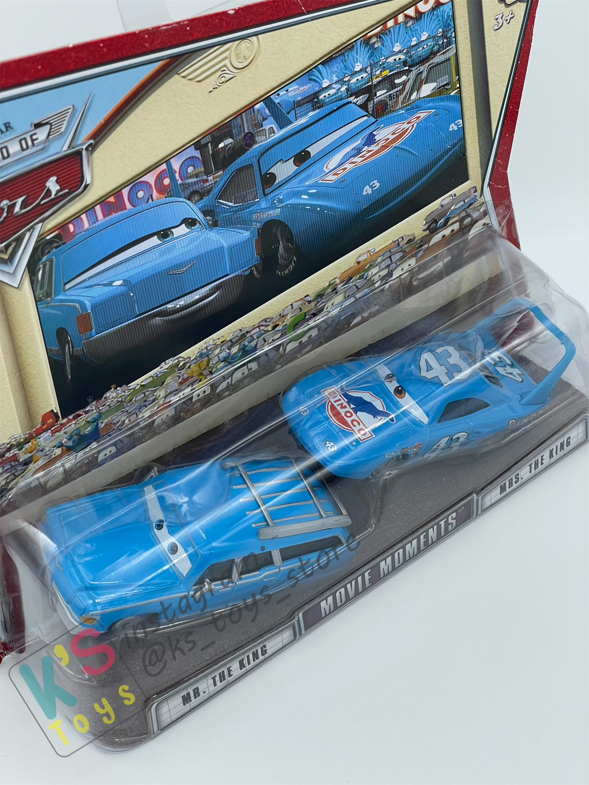 Disney Pixar Cars 1:55 by Mattel 2-Pack Movie Moments, MR THE KING & MRS. THE KING - BNIP