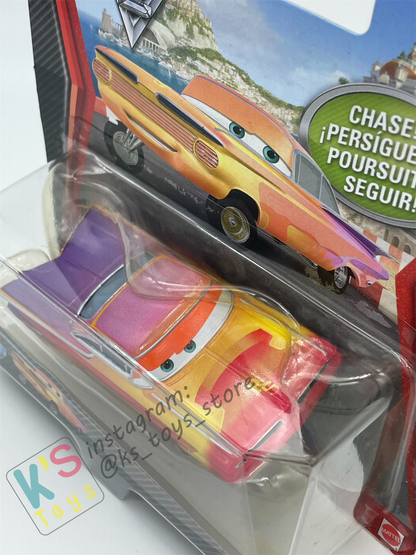 DISNEY PIXAR CARS 1:55 BY MATTEL, RADIATOR SPRINGS RAMONE - CARS 2 CHASE SERIES - BNIP