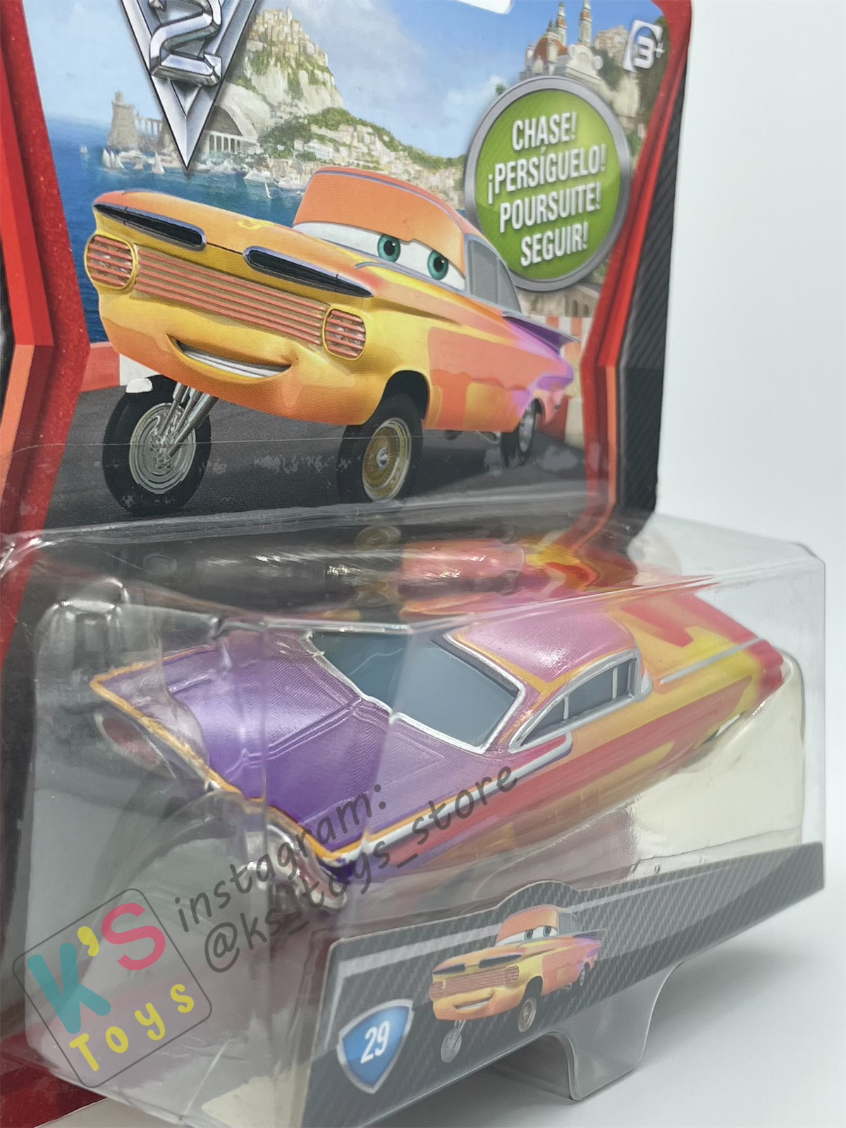 DISNEY PIXAR CARS 1:55 BY MATTEL, RADIATOR SPRINGS RAMONE - CARS 2 CHASE SERIES - BNIP