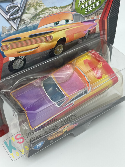 DISNEY PIXAR CARS 1:55 BY MATTEL, RADIATOR SPRINGS RAMONE - CARS 2 CHASE SERIES - BNIP