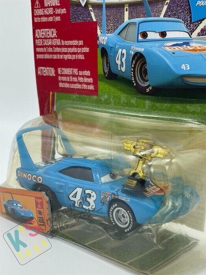 DISNEY PIXAR CARS 1:55 BY MATTEL, THE KING WITH PISTON CUP - PISTON CUP - BNIP