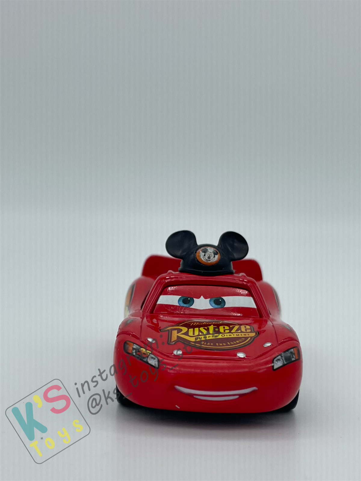 PRE-OWNED / LOOSE DISNEY PIXAR CARS - "LIGHTNING MCQUEEN AS MICKEY - DISNEY PARKS EXCLUSIVE - MINT CONDITION