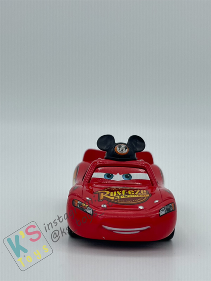 PRE-OWNED / LOOSE DISNEY PIXAR CARS - "LIGHTNING MCQUEEN AS MICKEY - DISNEY PARKS EXCLUSIVE - MINT CONDITION