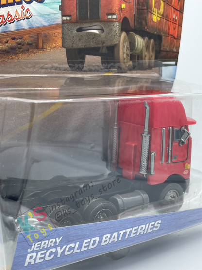DELUXE DISNEY PIXAR CARS BY MATTEL "JERRY RECYCLED BATTERIES" SEMI TRUCK RADIATOR SPRINGS CLASSIC - BNIP (Copy)