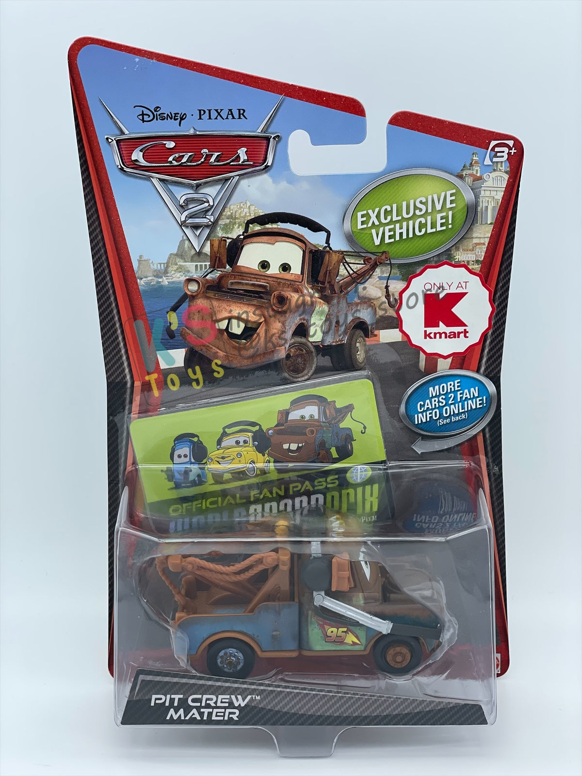Disney Pixar Cars 1:55 by MATTEL, PIT CREW MATER , EXCLUSIVE VEHICLE KMART EDITION - BNIP