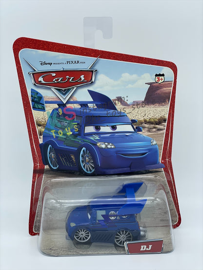 DISNEY PIXAR CARS BY MATTEL 1:55, DJ - FIRST RELEASED CARS - BNIP