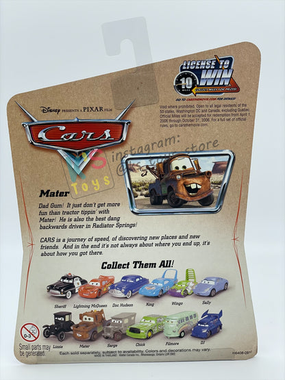Disney Pixar Cars 1:55 by MATTEL, MATER , FIRST RELEASE EDITION - BNIP
