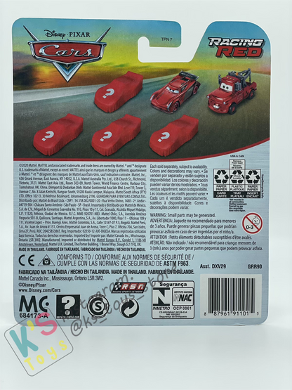 Red Racing Series Complete Set of 6 Disney Pixar Cars - BNIP