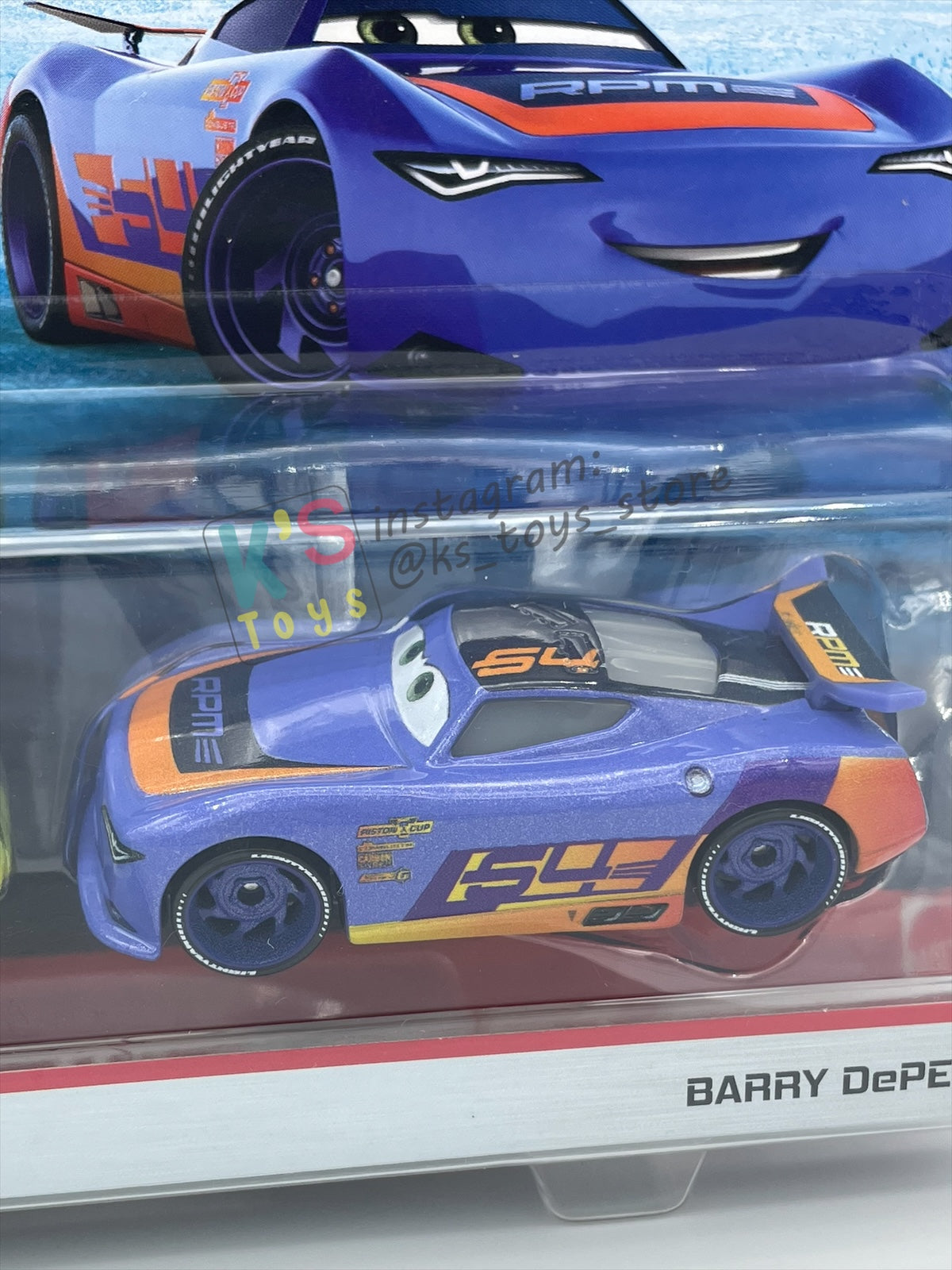 Disney Pixar Cars 1:55 2-Pack by MATTEL, ERIC BRAKER AND BARRY DEPEDAL, The Next-Gen Piston Cup Racers Series - BNIP
