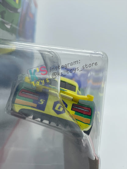 Disney Pixar Cars 1:55 2-Pack by MATTEL, ERIC BRAKER AND BARRY DEPEDAL, The Next-Gen Piston Cup Racers Series - BNIP