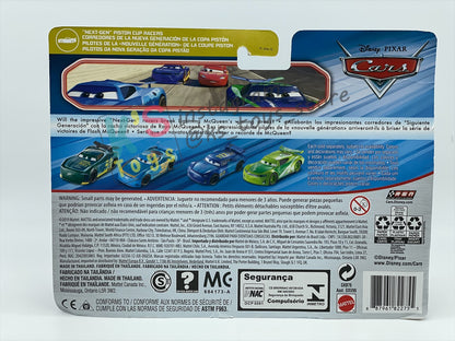 Disney Pixar Cars 1:55 2-Pack by MATTEL, ERIC BRAKER AND BARRY DEPEDAL, The Next-Gen Piston Cup Racers Series - BNIP