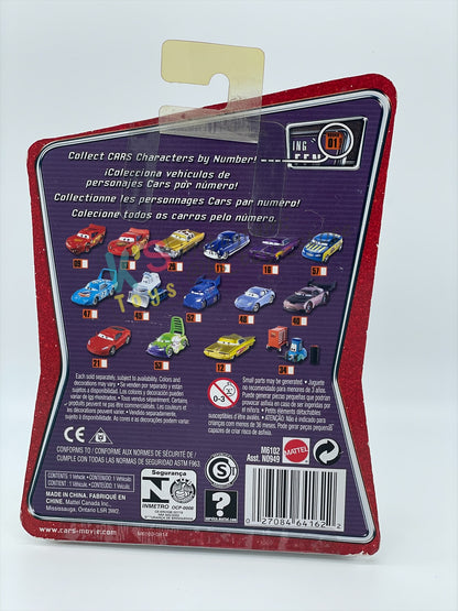 DISNEY PIXAR CARS BY MATTEL, THE WORLD OF CARS SERIES - RACE OFFICIAL TOM #57 - BNIP
