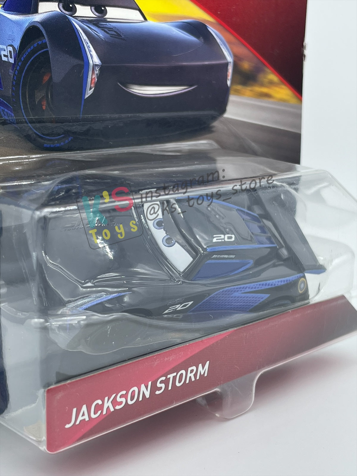 DISNEY PIXAR CARS BY MATTEL, "JACKSON STORM" FLORIDA 500 SERIES - BNIP