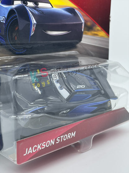 DISNEY PIXAR CARS BY MATTEL, "JACKSON STORM" FLORIDA 500 SERIES - BNIP
