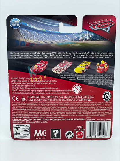 DISNEY PIXAR CARS BY MATTEL, "JACKSON STORM" FLORIDA 500 SERIES - BNIP