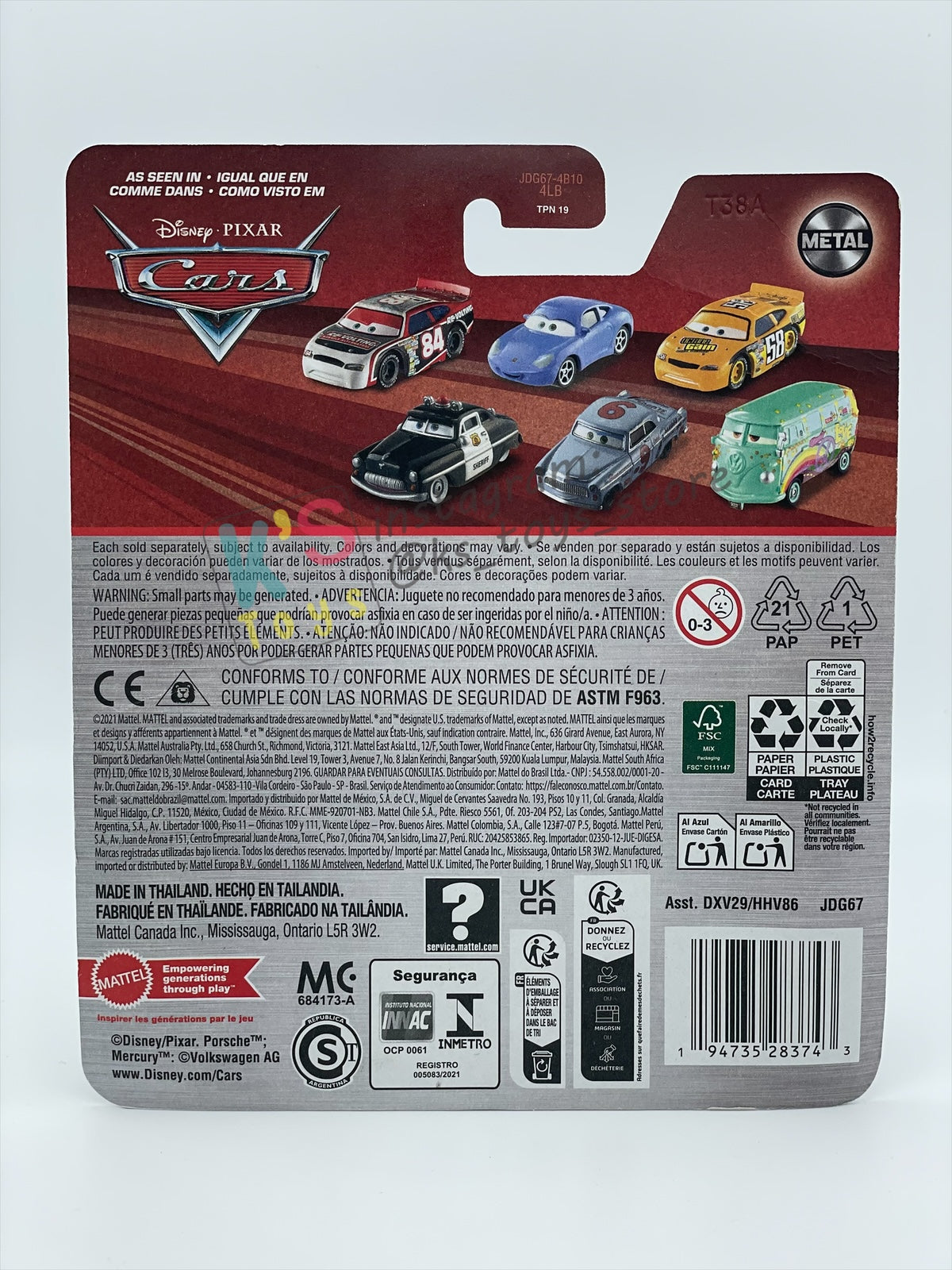 DISNEY PIXAR CARS 1:55  BY MATTEL, FLOYD MULVIHILL - CARS SERIES - 2025 RE-RELEASED  - BNIP
