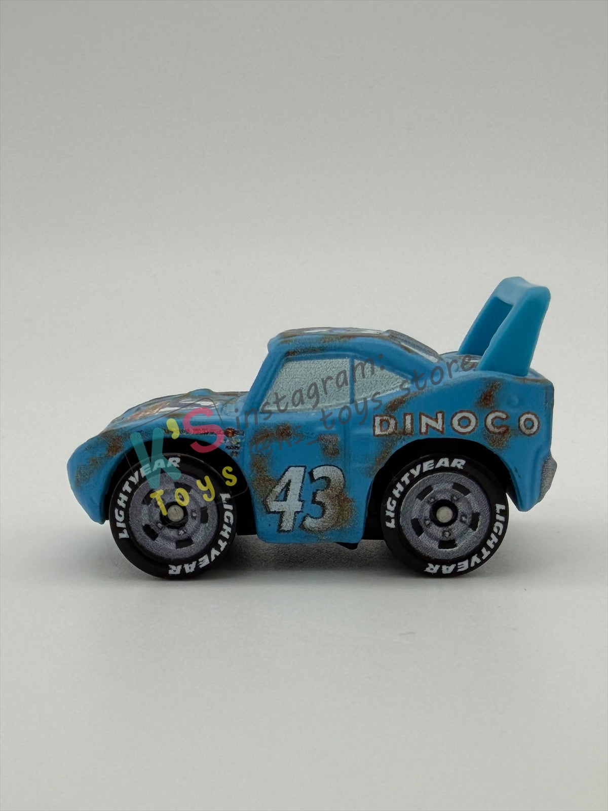 Loose Mini Racers Pixar Disney Cars, DAMAGED KING - Mint / Near Mint Condition
