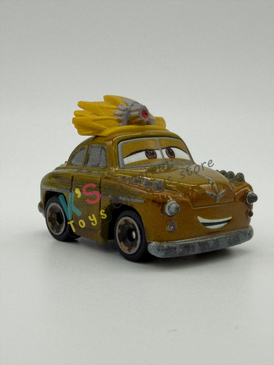 Loose Mini Racers Pixar Disney Cars, RED - CHIEFTESS - Mint / Near Mint Condition
